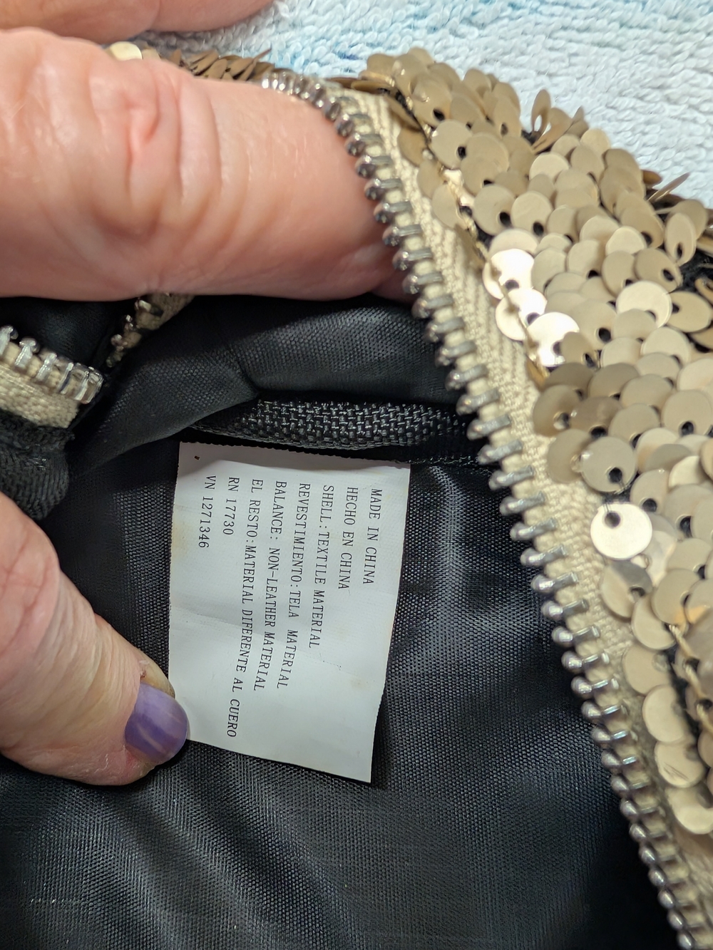 Sequin Mini Backpack - Gold - Picture 8 of 13